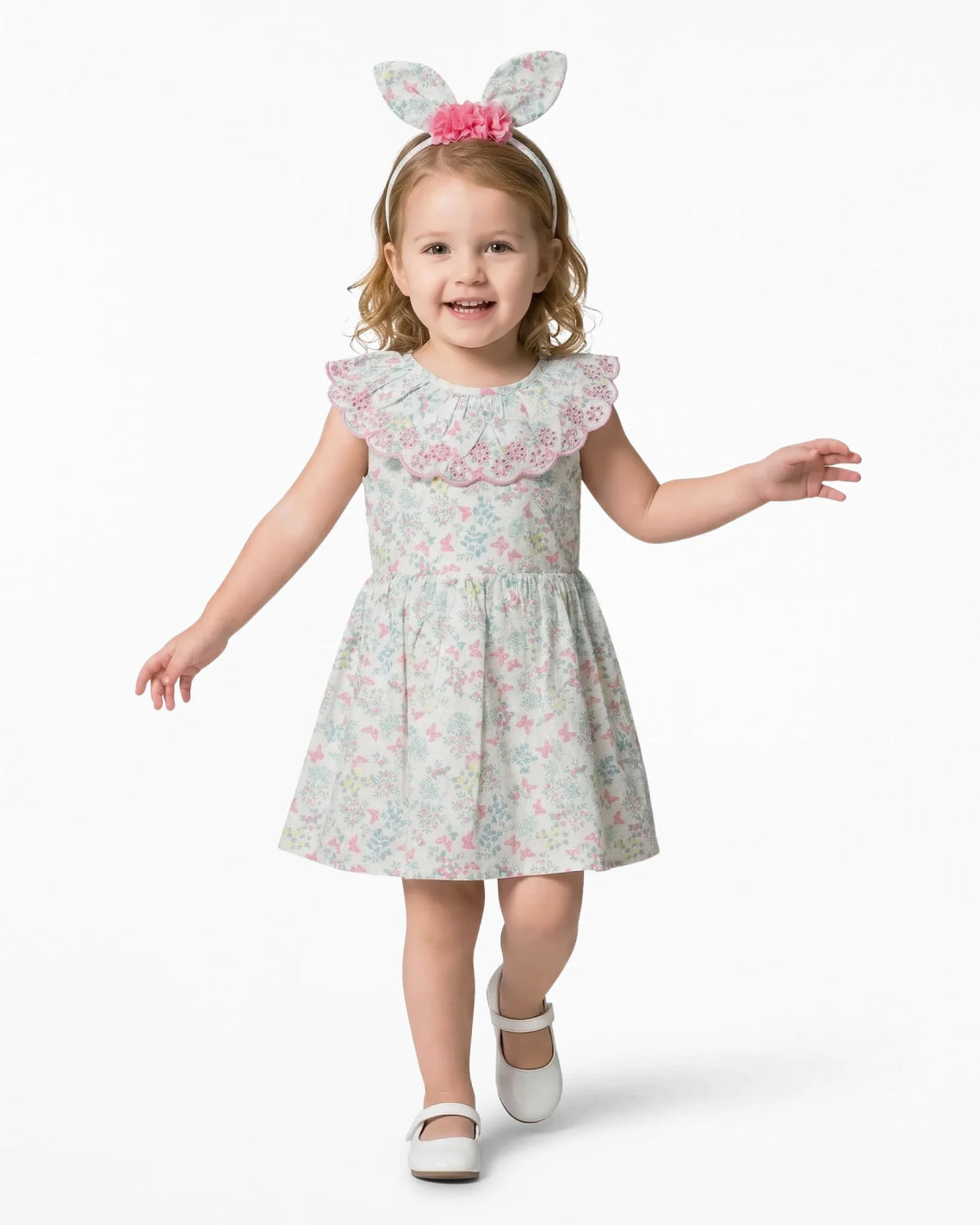 Easter Print Dress with Headband Multicolor - Draper James