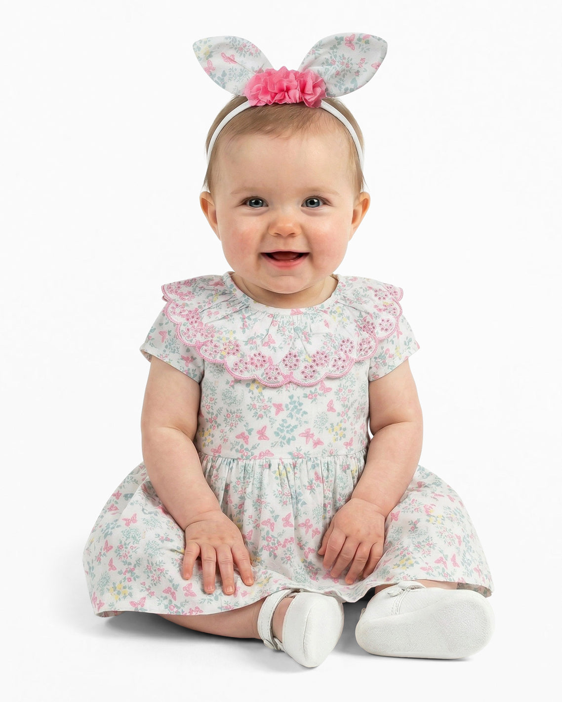 Easter Print Dress with Headband Multicolor - Draper James