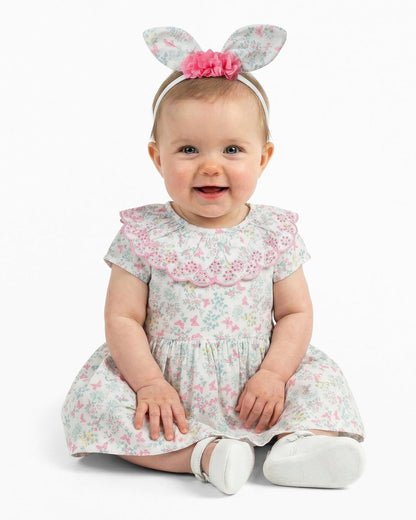 Easter Print Dress with Headband Multicolor - Draper James