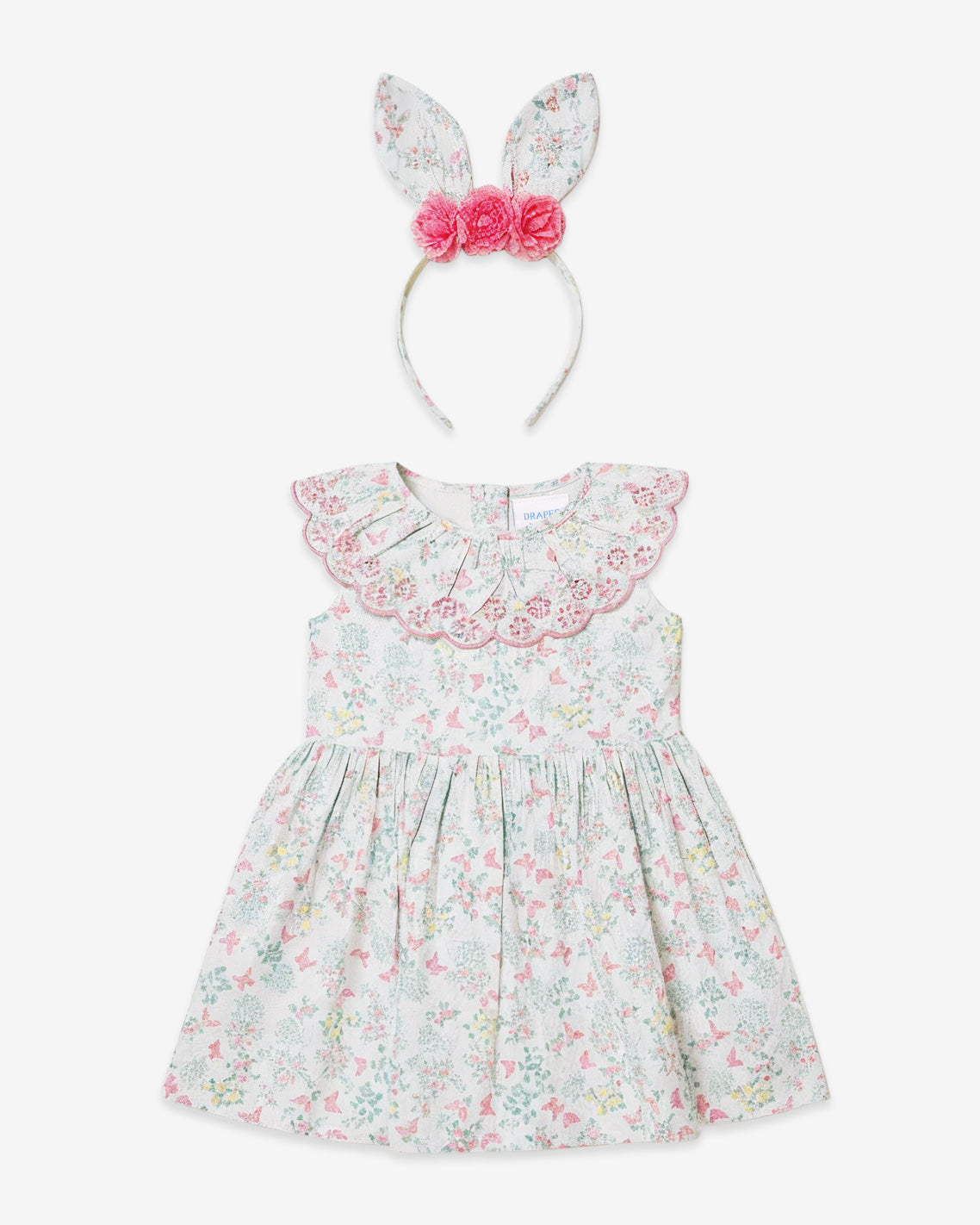 Easter Print Dress with Headband Multicolor - Draper James