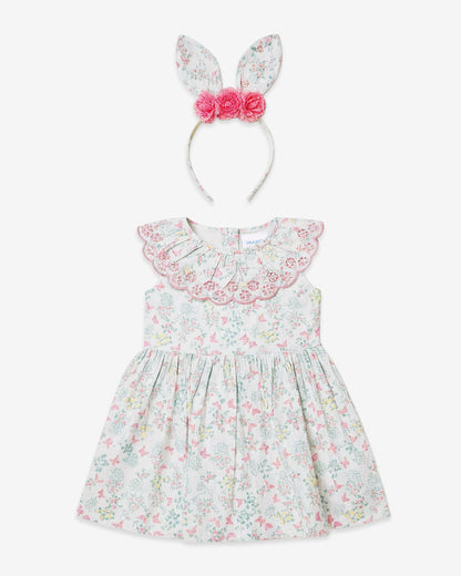 Easter Print Dress with Headband Multicolor - Draper James