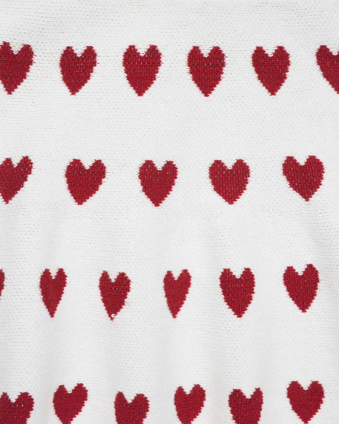 Sweater Knit Skirt Set with Headband in Heart Print Lipstick Red Multi - Draper James