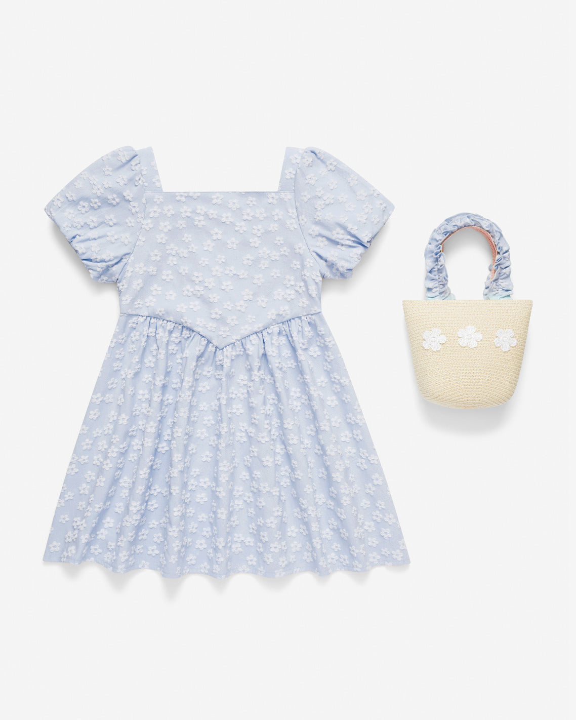 Floral Dress with Purse in Blue Blue - Draper James