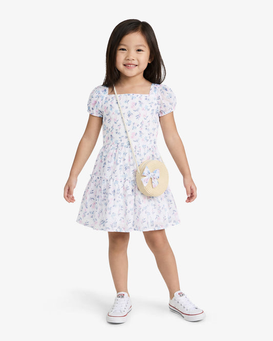 Floral Dress with Purse in White Multicolor - Draper James