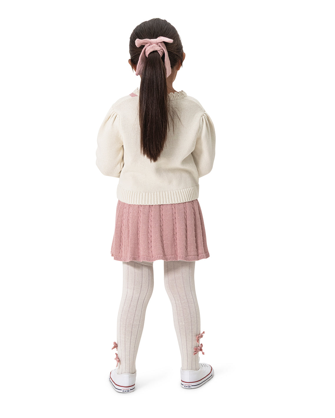 Girls Sweater & Skirt Set – Classic Magnolia White Multi - Draper James