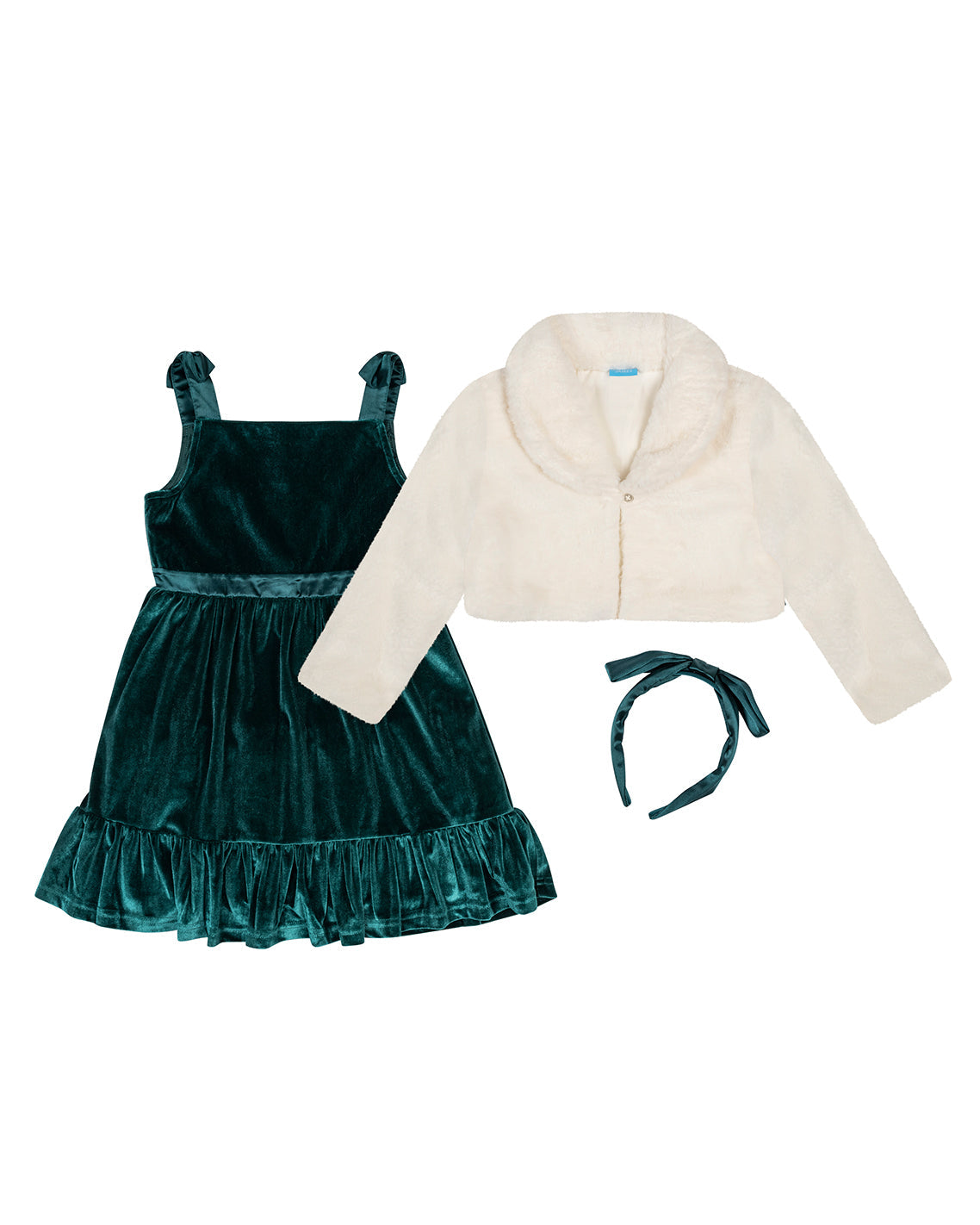 Girls Jacket and Dress Set Green Multi - Draper James