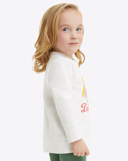 Kids WWDD Rainbow Sweatshirt Magnolia White - Draper James