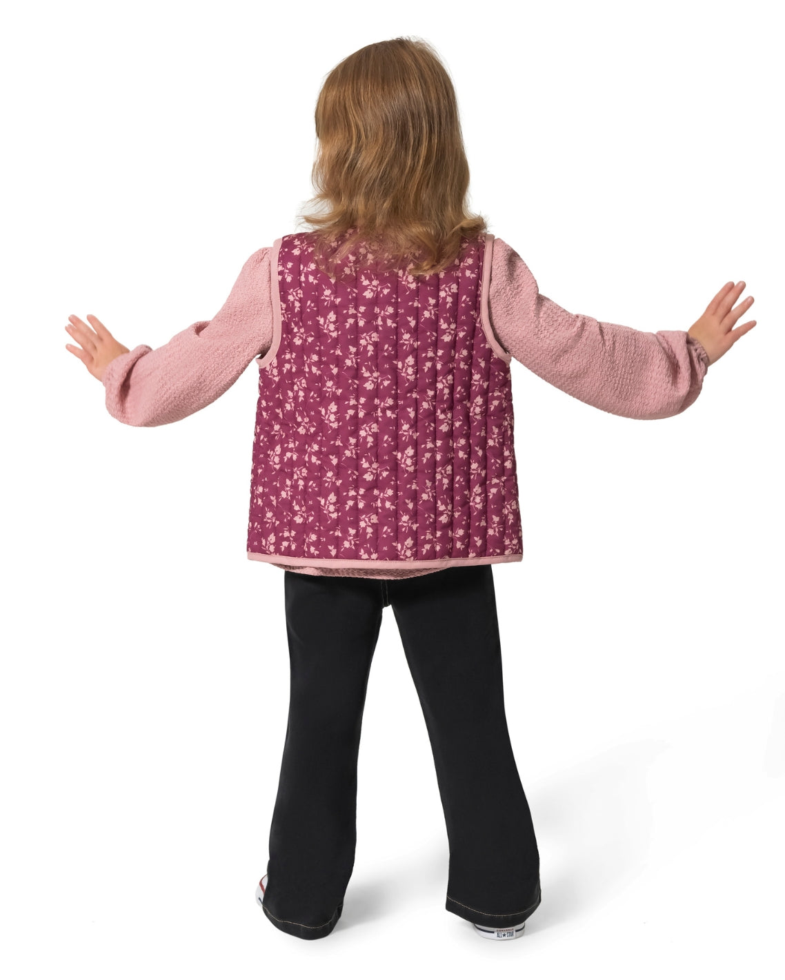 Girls' Top, Pant And Vest Set Pink Multi - Draper James