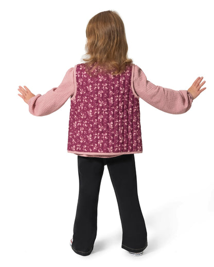 Girls' Top, Pant And Vest Set Pink Multi - Draper James