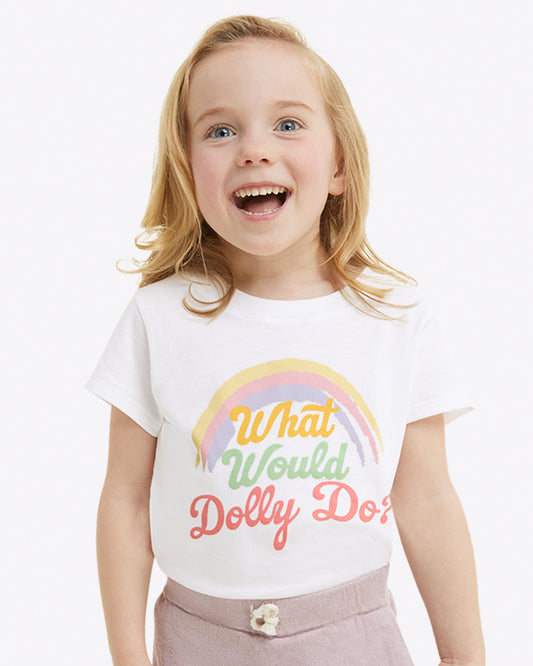 Kids WWDD Rainbow Tee Magnolia White - Draper James