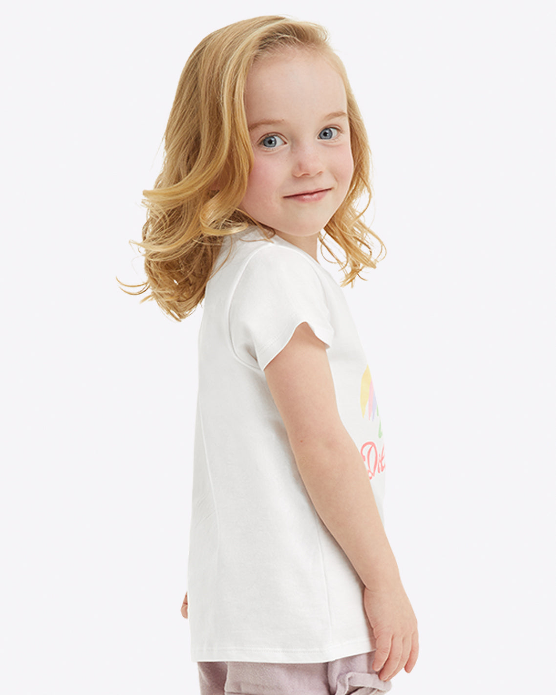 Kids WWDD Rainbow Tee Magnolia White - Draper James