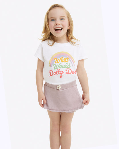 Kids WWDD Rainbow Tee Magnolia White - Draper James