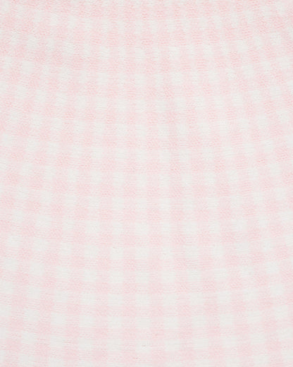 Gingham Sweater Knit Skirt Set with Headband in Pink Pink - Draper James