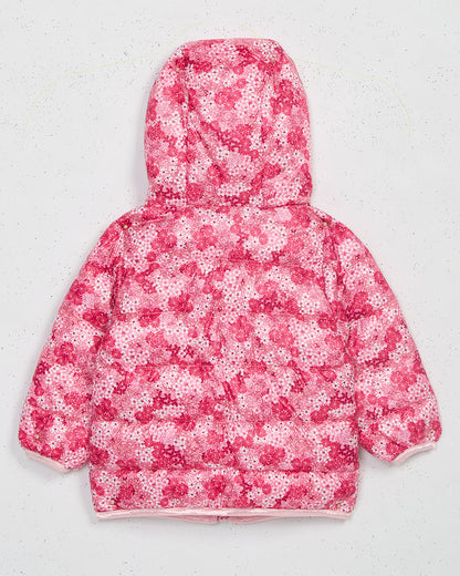 Girls Zip Up Printed Coat Pink - Draper James