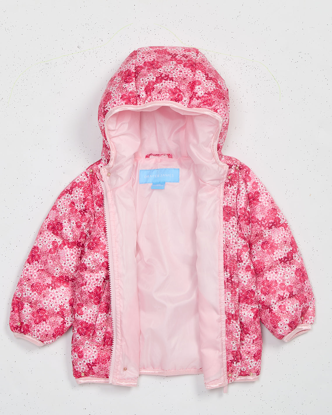 Girls Zip Up Printed Coat Pink - Draper James