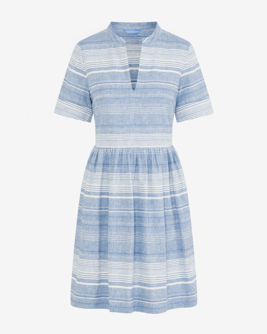 Simone Mini Dress in Stripe Blue Multi - Draper James