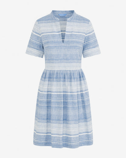 Simone Mini Dress in Stripe Blue Multi - Draper James