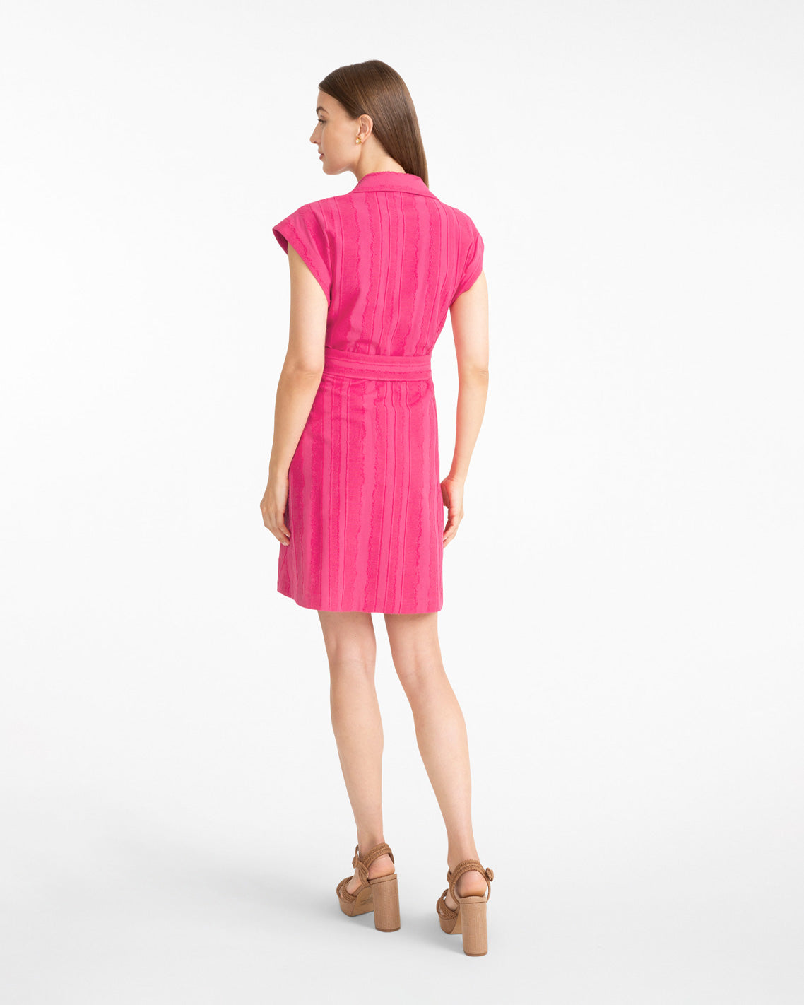 Trisha Mini Shirtdress Pink - Draper James