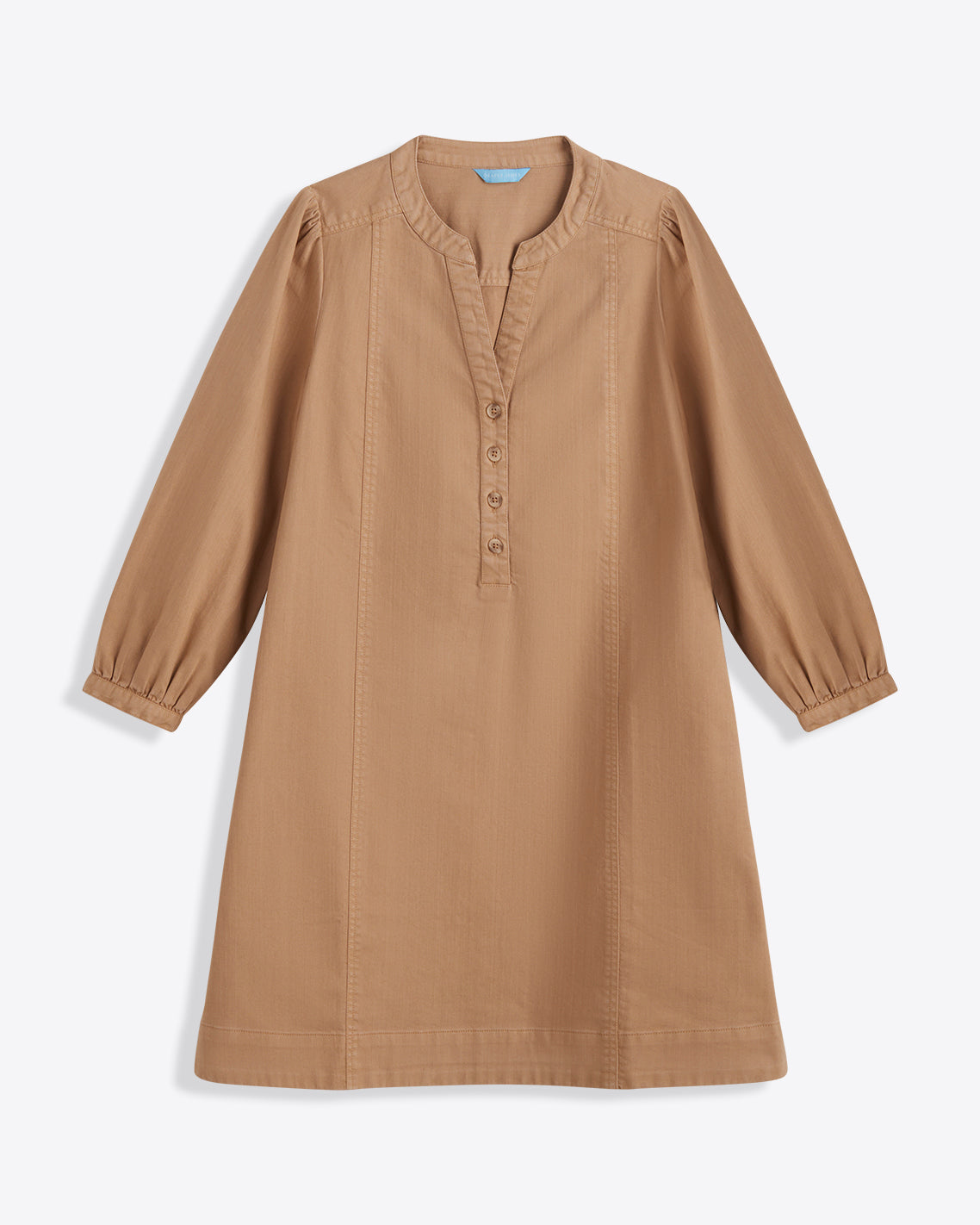 Felicity Popover Shift Dress in Croissant Brown - Draper James