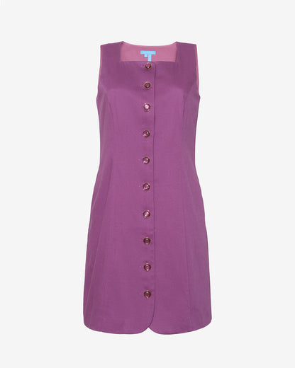 Hannah Shift Dress in Amethyst Purple - Draper James