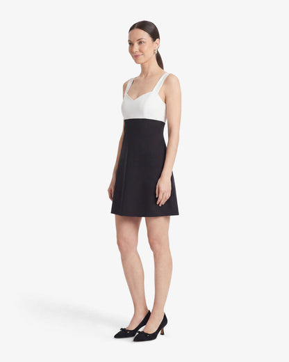 Henrietta Mini Dress in Black and White Black - Draper James