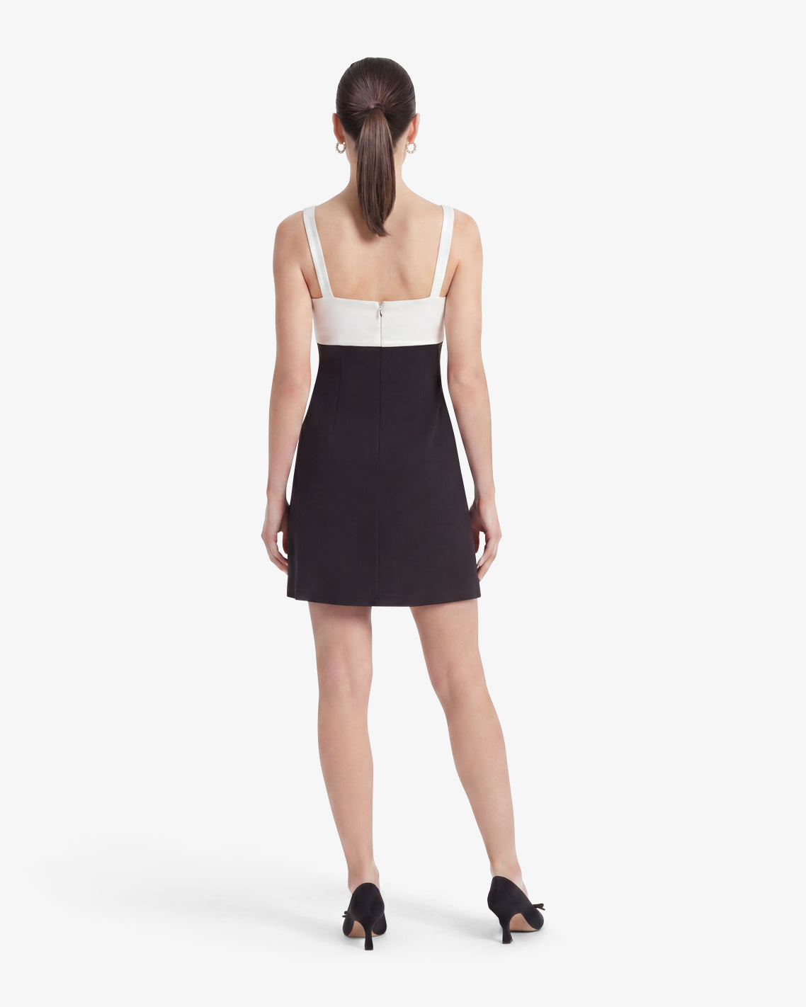 Henrietta Mini Dress in Black and White Black - Draper James