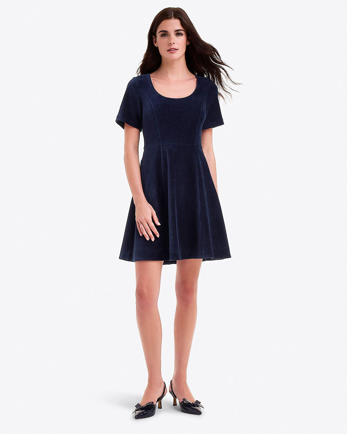 Mae Love Circle Dress Nassau Navy - Draper James