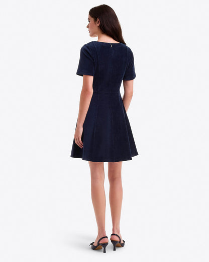 Mae Love Circle Dress Nassau Navy - Draper James