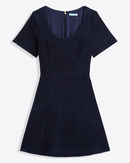 Mae Love Circle Dress Nassau Navy - Draper James