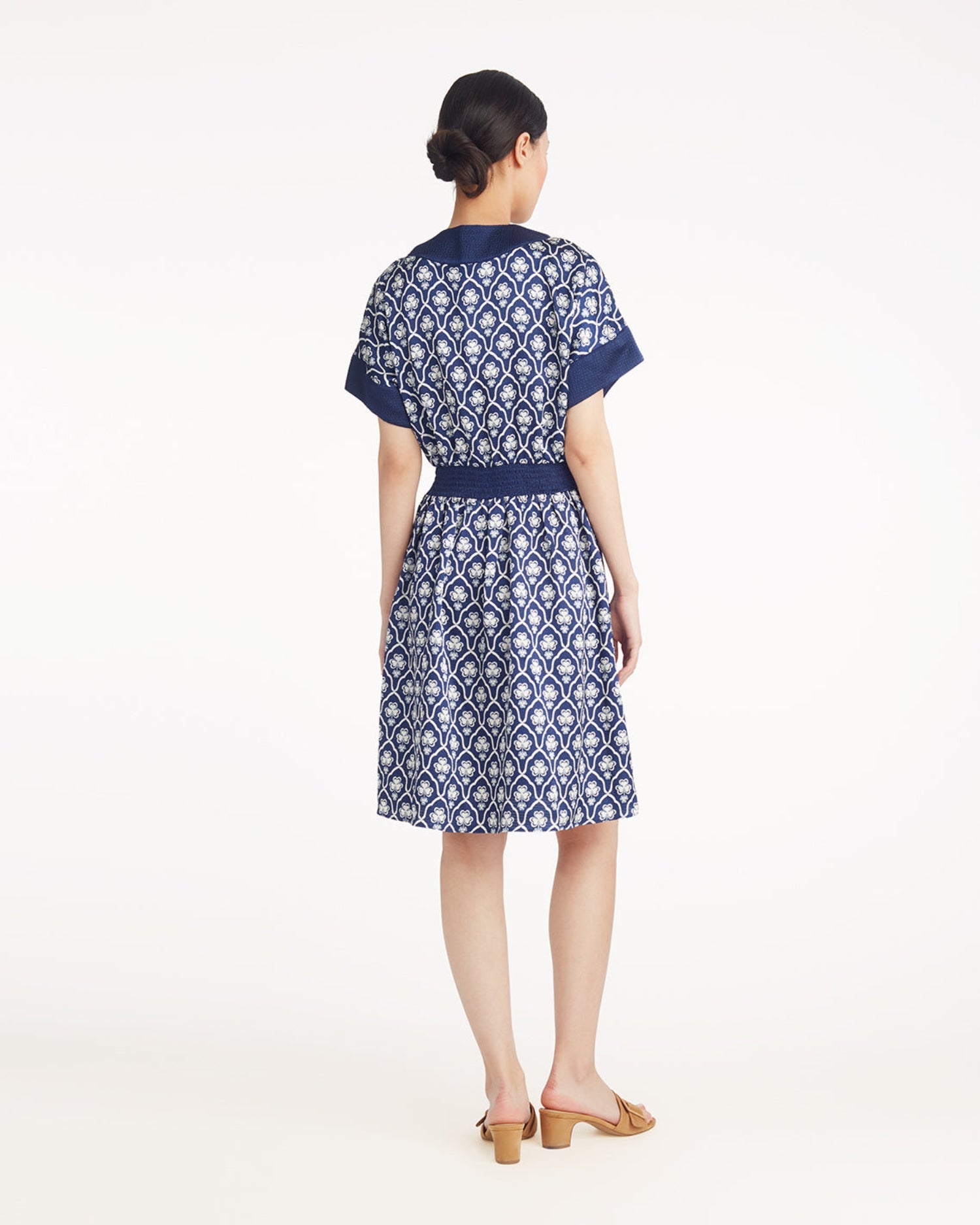 Colleen Short Sleeve Wrap Dress in Clover Field Clover Field - Draper James