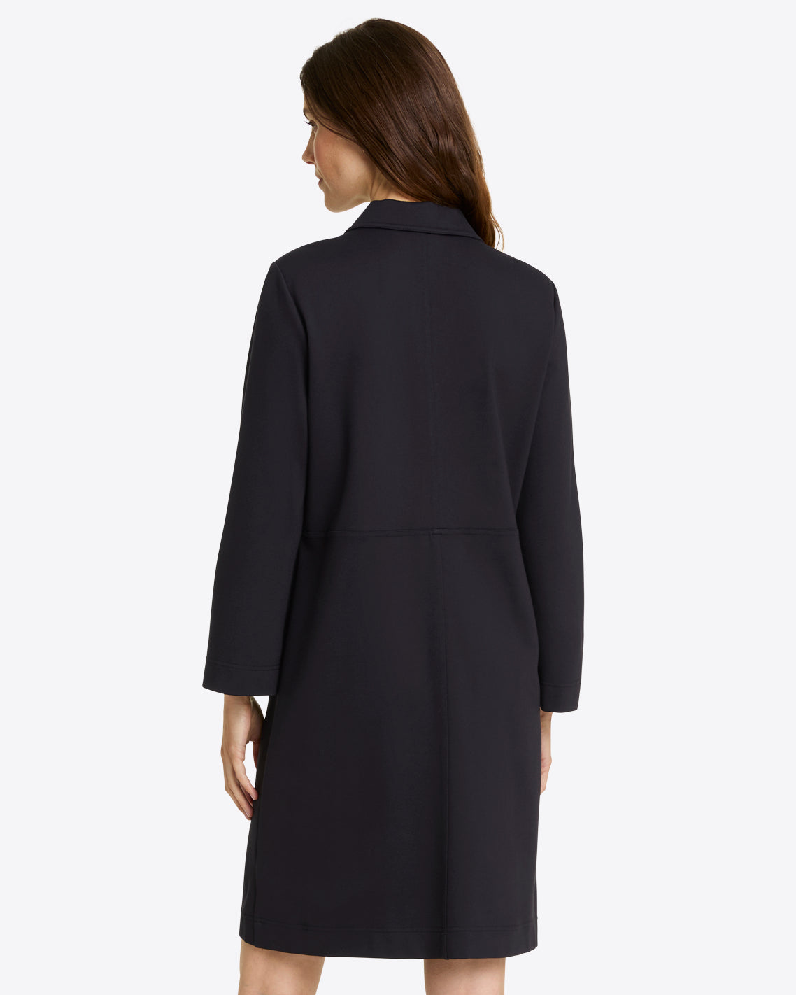 Lyla Shirtdress in Ponte Belle Meade Black - Draper James