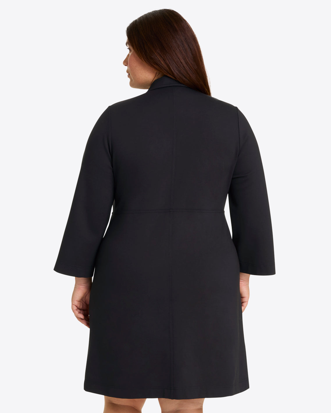 Lyla Shirtdress in Ponte Belle Meade Black - Draper James