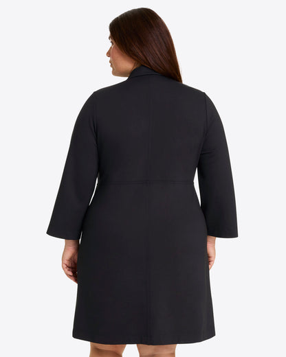 Lyla Shirtdress in Ponte Belle Meade Black - Draper James