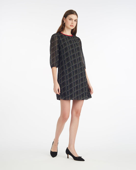 Ava Mini Dress in Dainty Check Dainty Check - Draper James