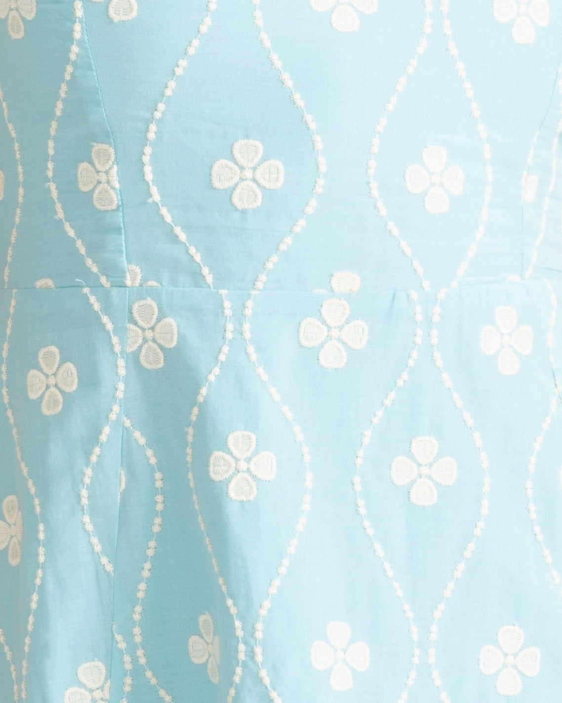 Ralph Dress in Eyelet Embroidery Blue Multi - Draper James