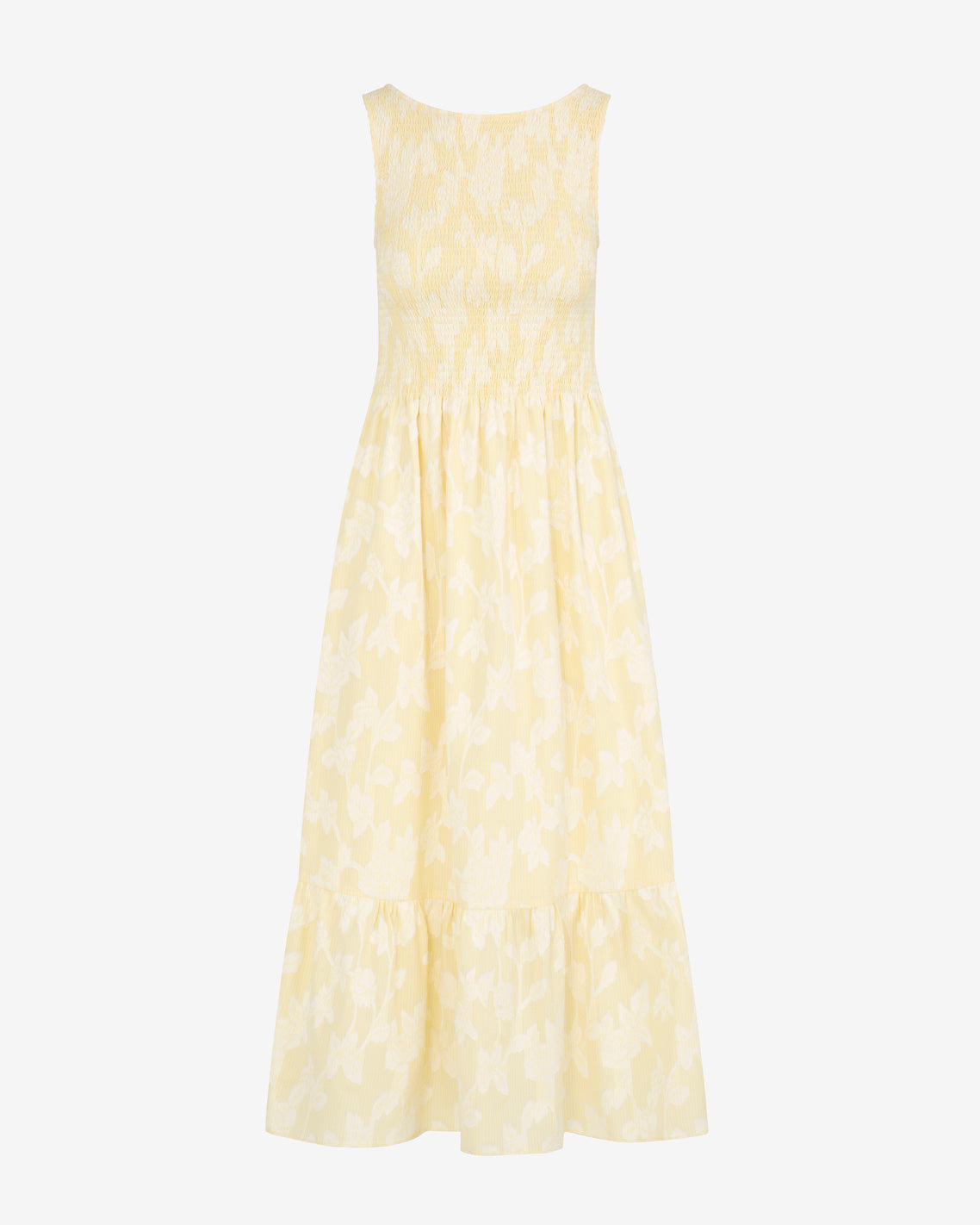 Wren Dress in Fil Coupe Yellow - Draper James