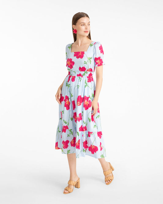 Elodie Midi Dress | Women's Midi Dresses by Draper James Blue Multi - Draper James
