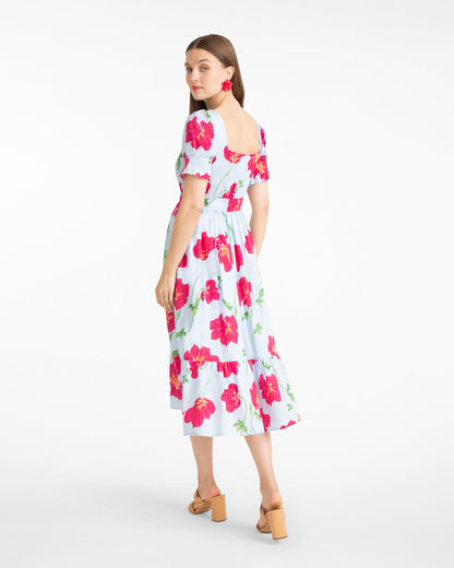 Elodie Midi Dress | Women's Midi Dresses by Draper James Blue Multi - Draper James