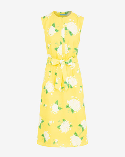 Benson Midi Dress in Floral Yellow - Draper James