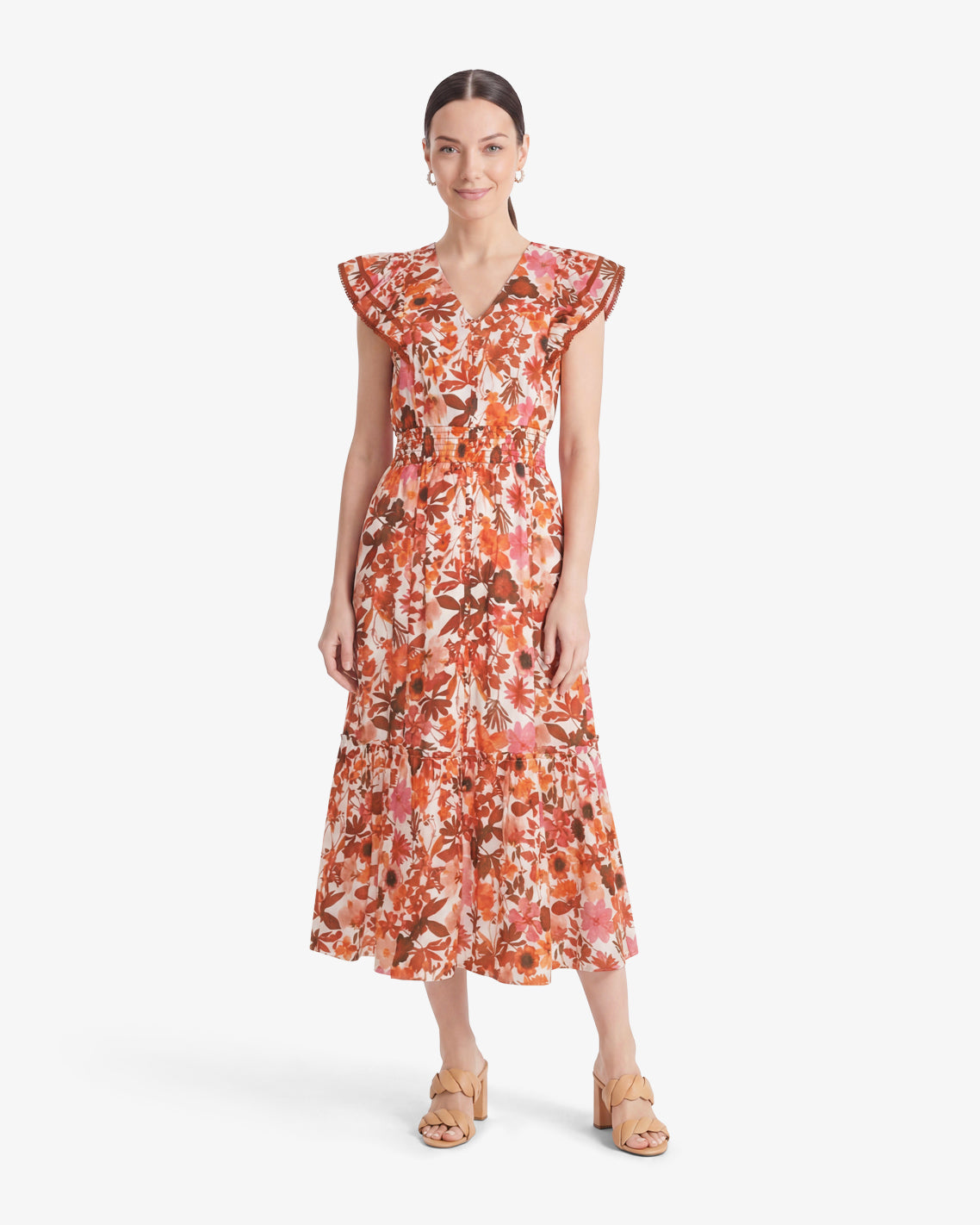 Meg Midi Dress in Botanical Garden Botanical Garden - Draper James