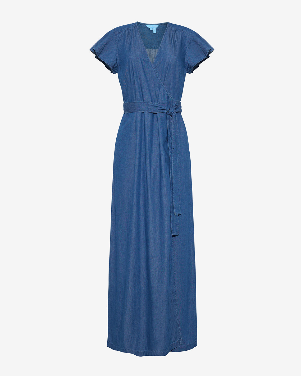 Reagan Denim Maxi Dress in Medium Wash Medium Wash - Draper James