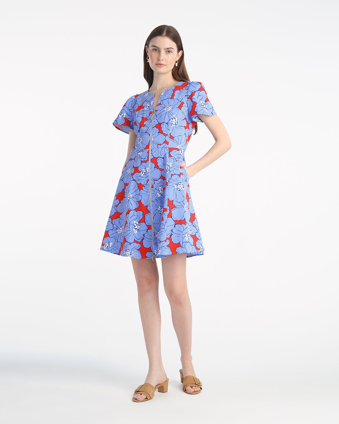 Mae Love Circle Mini Dress in Floating Floral Floating Floral - Draper James