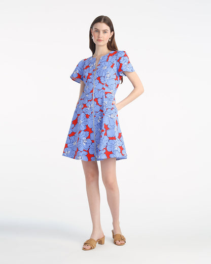 Mae Love Circle Mini Dress in Floating Floral Floating Floral - Draper James