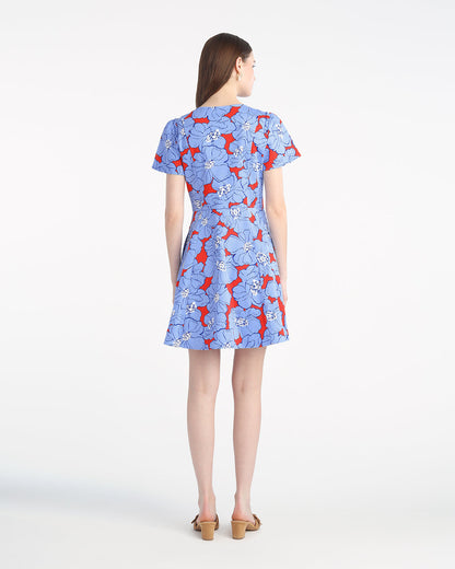 Mae Love Circle Mini Dress in Floating Floral Floating Floral - Draper James