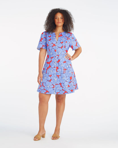 Mae Love Circle Mini Dress in Floating Floral Floating Floral - Draper James