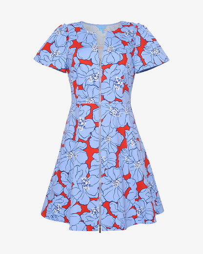 Mae Love Circle Mini Dress in Floating Floral Floating Floral - Draper James