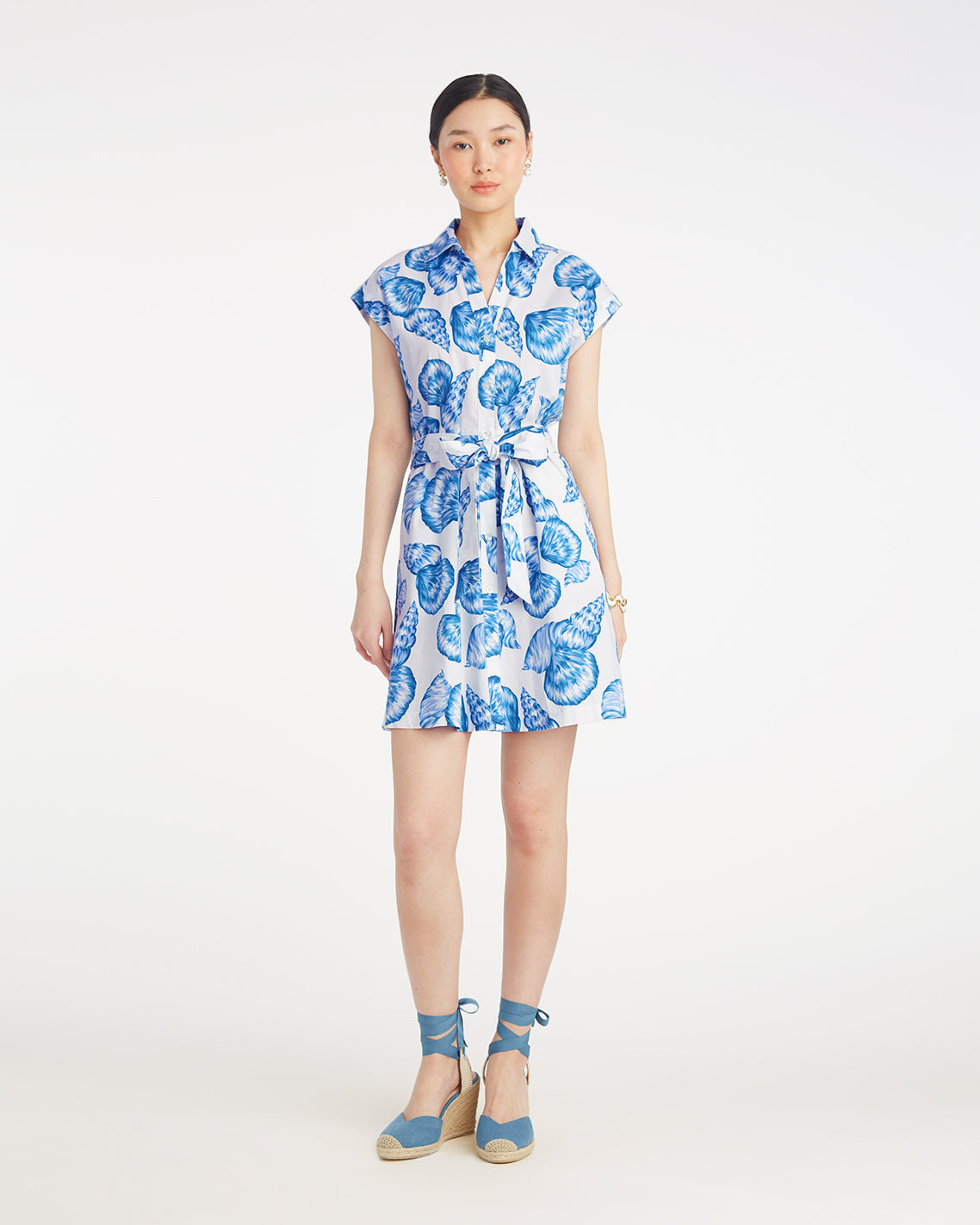 Trisha Shirtdress in Seashells Seashells - Draper James