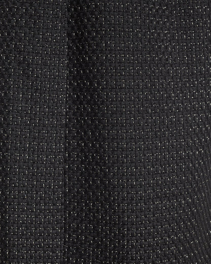 Sadie Belted Shift Dress in Tweed Black - Draper James