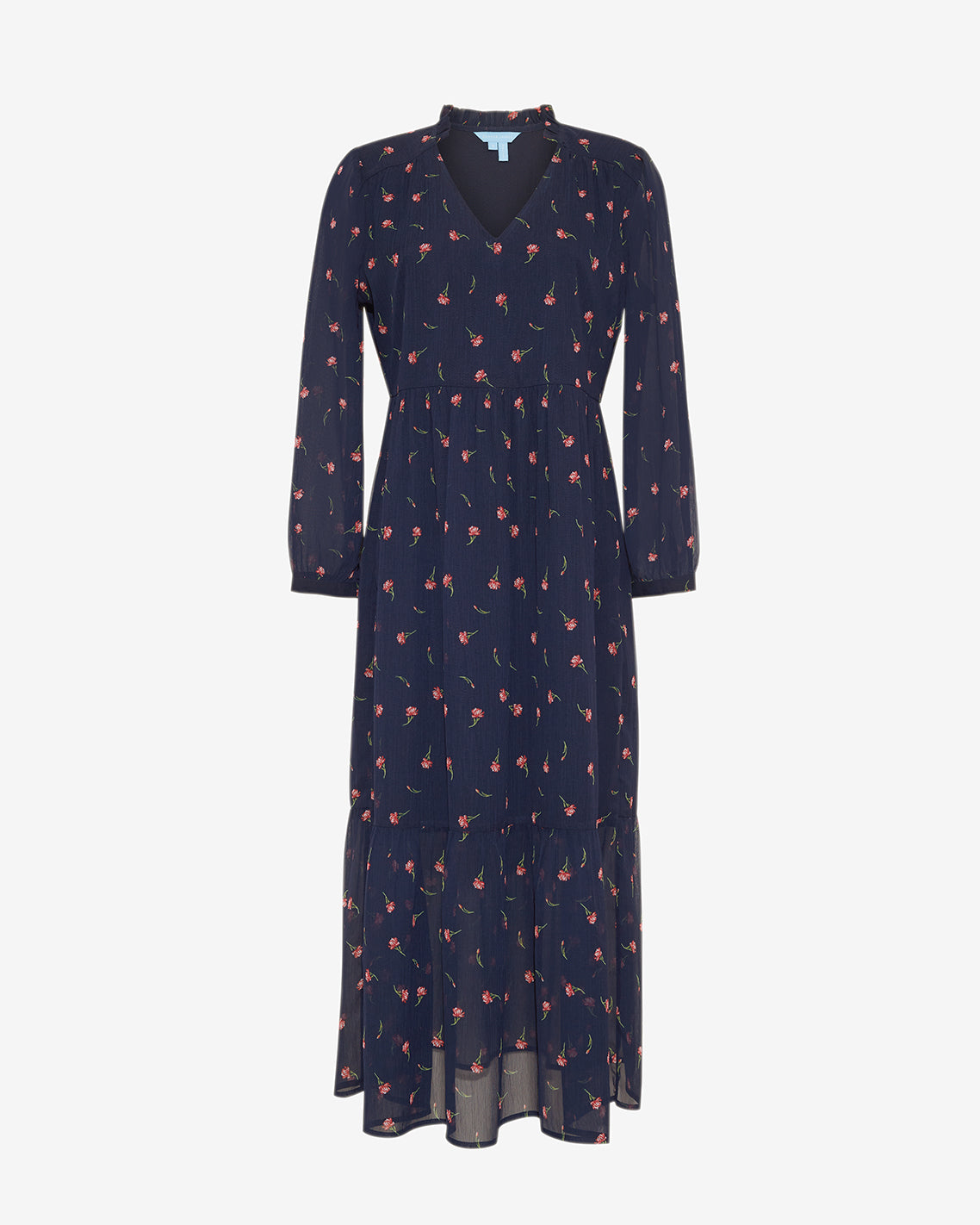 Katie Midi Dress in Ditsy Autumn Flowers Ditsy Autumn Flowers - Draper James