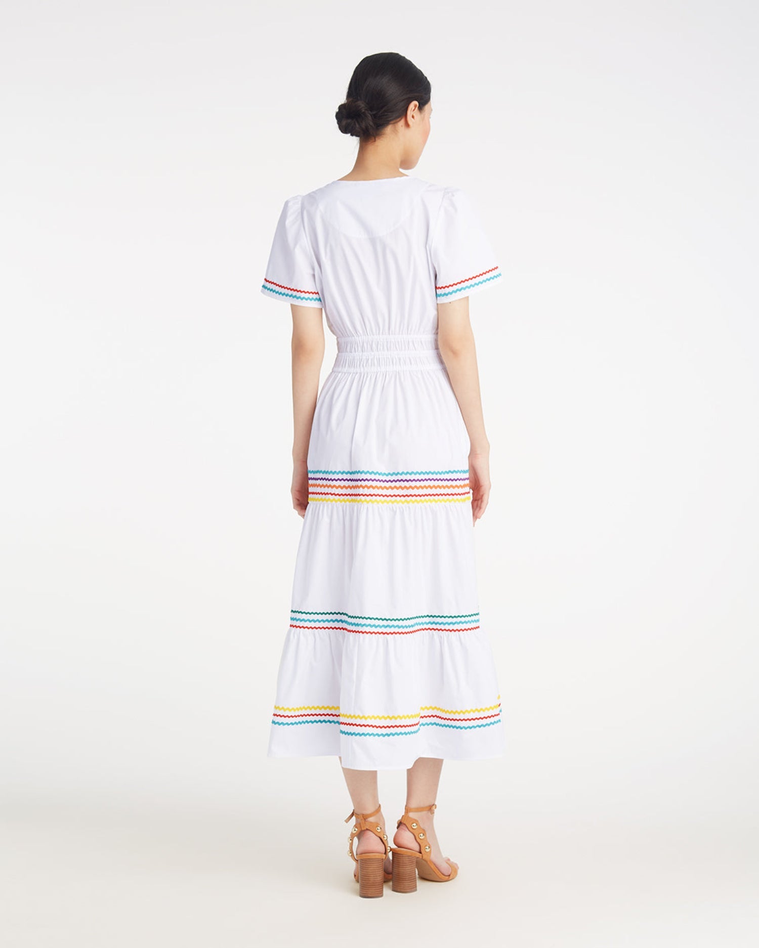 Hollie Midi Dress in Rainbow Ric Rac Rainbow Ric Rac - Draper James